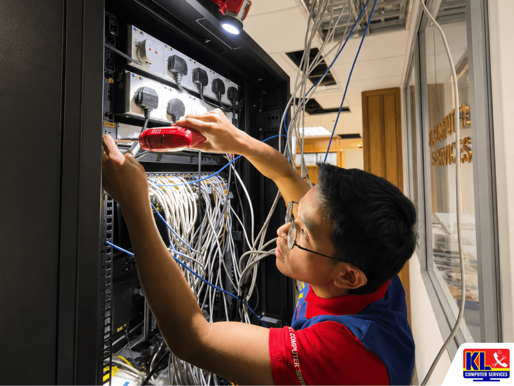 Network infrastructure installation and configuration for KL offices
